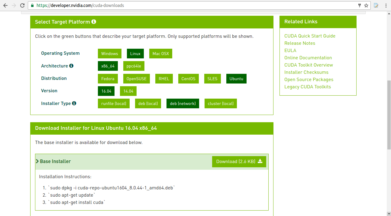 install nvidia cuda toolkit ubuntu 16